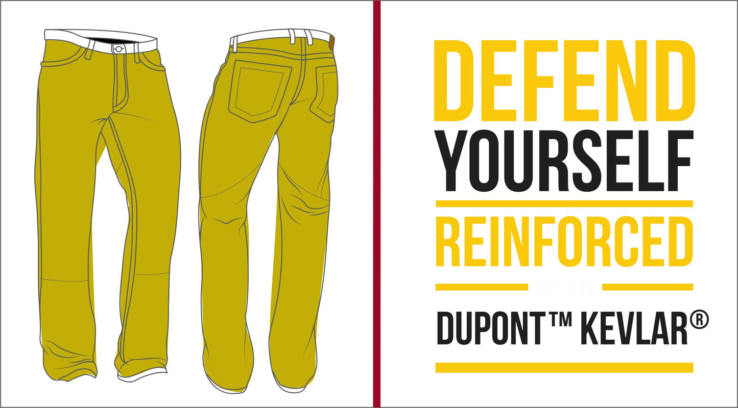 Ballistic Blue Protective Motorcycle Jeans | Fully Lined with Kevlar | CE Armour Protection