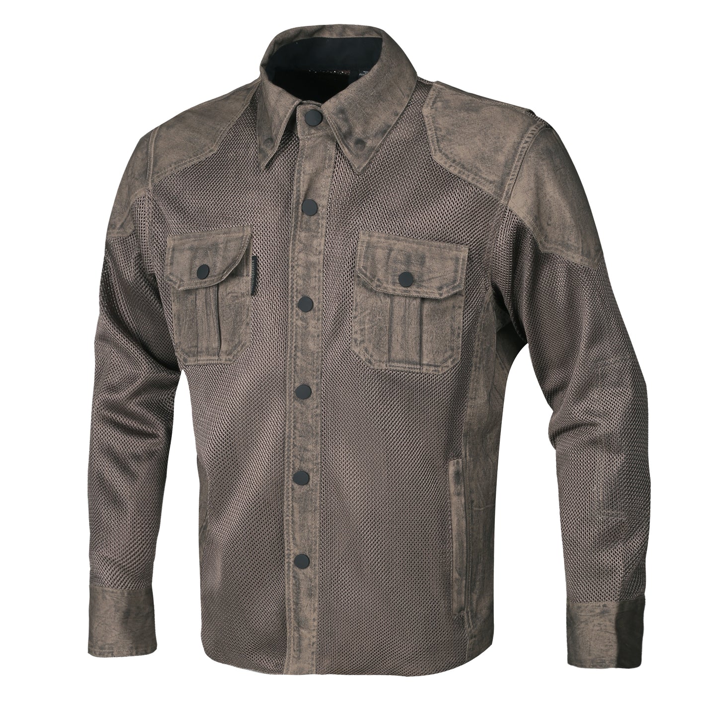 Olive Urban Mesh Protective Biker Mesh Shirt