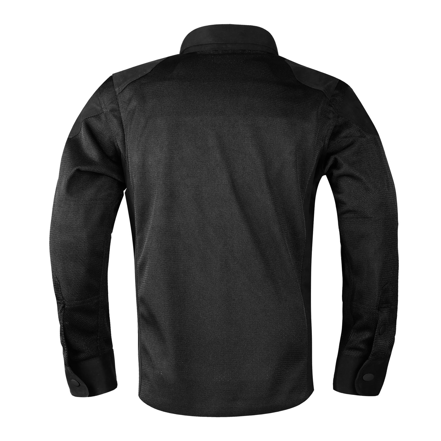 Stealth Black Protective Biker Mesh Shirt