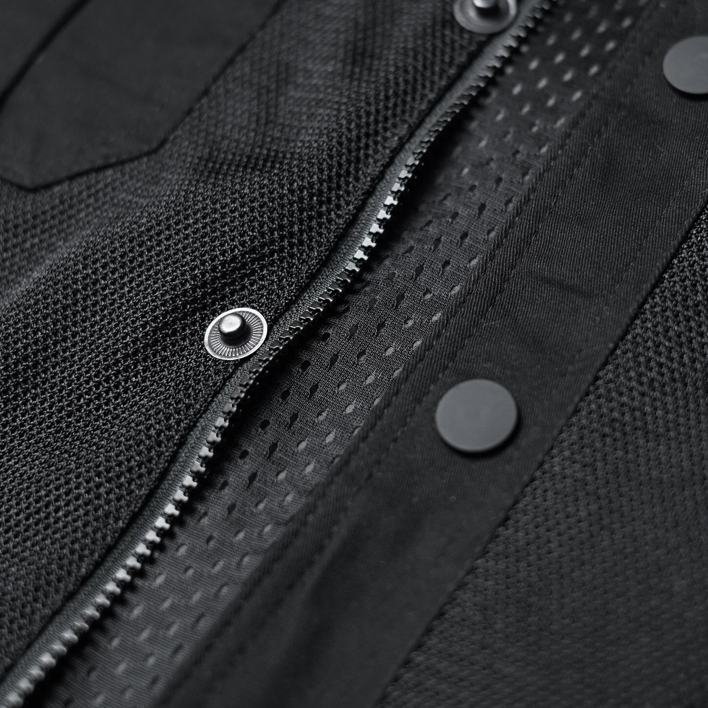 Stealth Black Protective Biker Mesh Shirt
