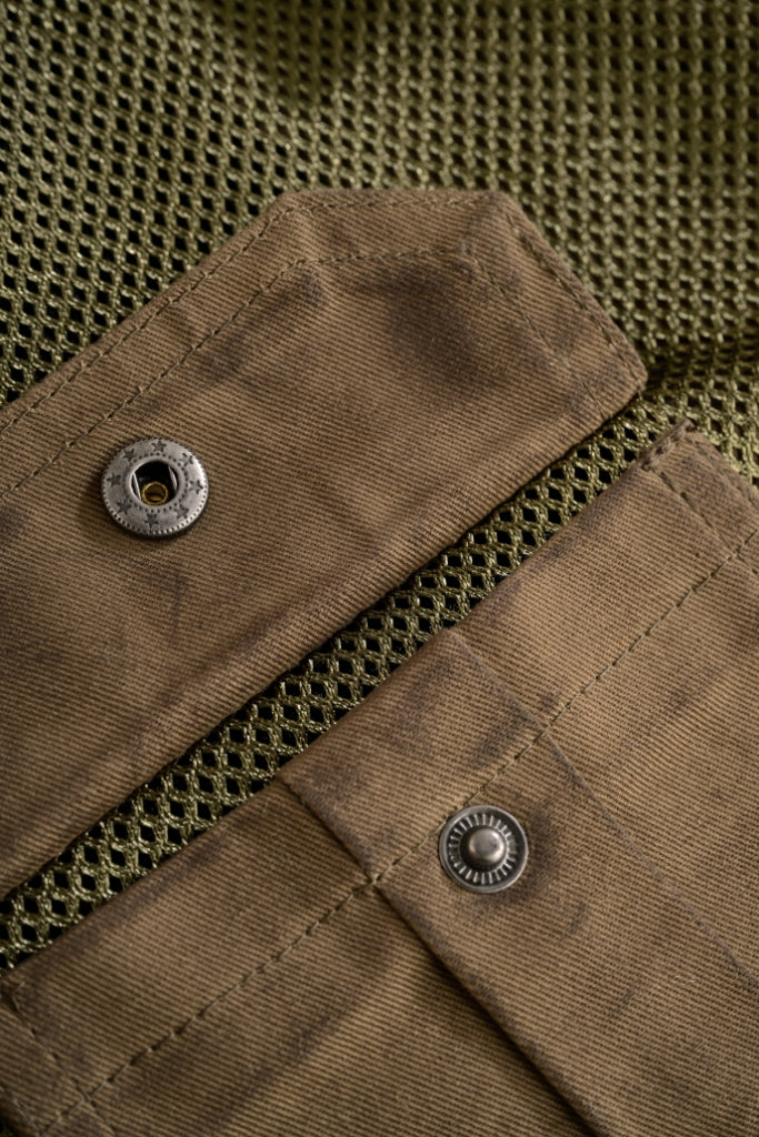 Olive Urban Protective Biker Mesh Shirt