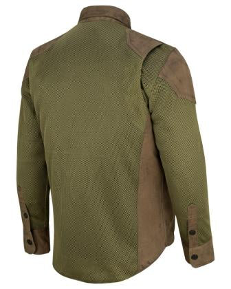 Olive Urban Protective Biker Mesh Shirt