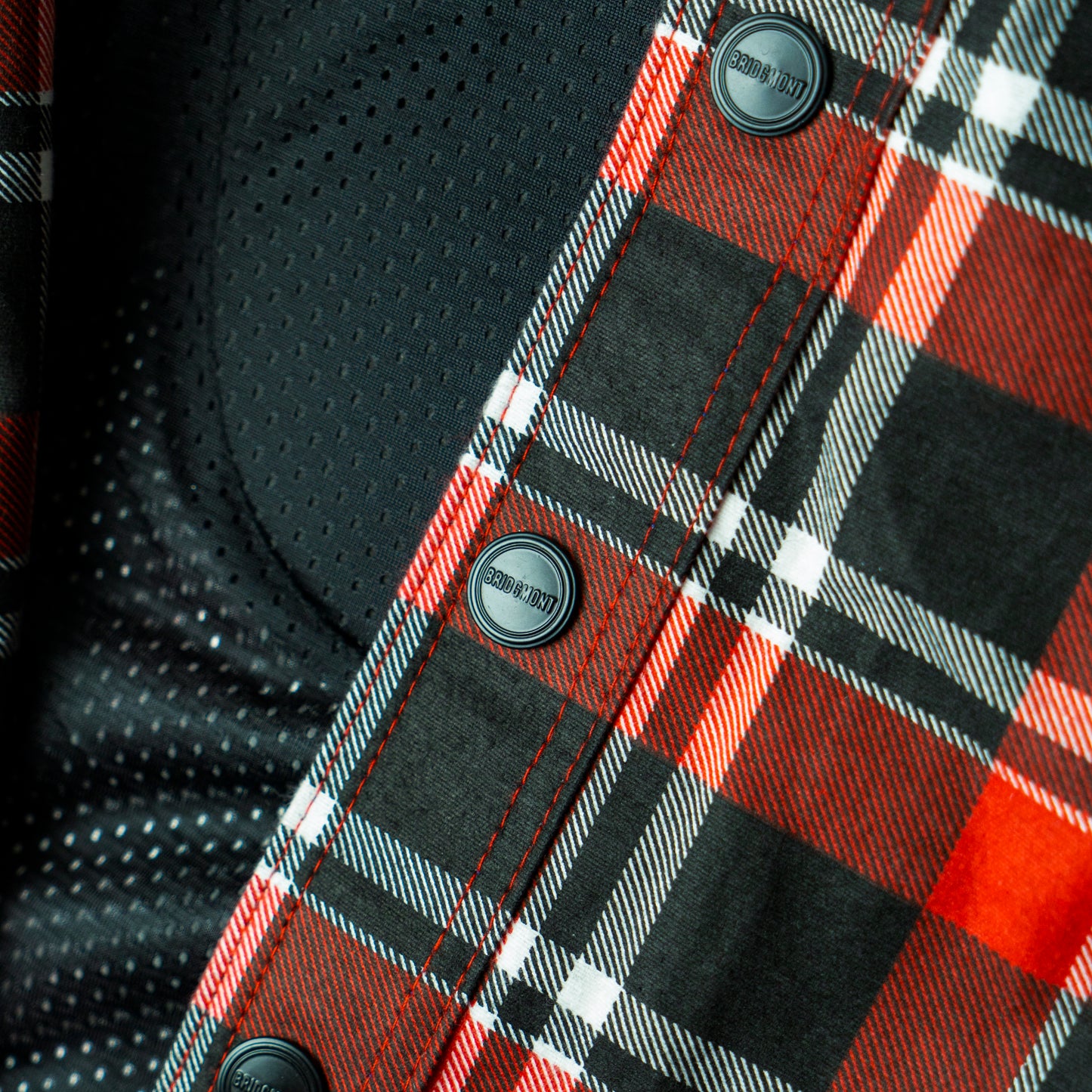 Black-9 Motorcycle Flannel Protective Biker Shirt