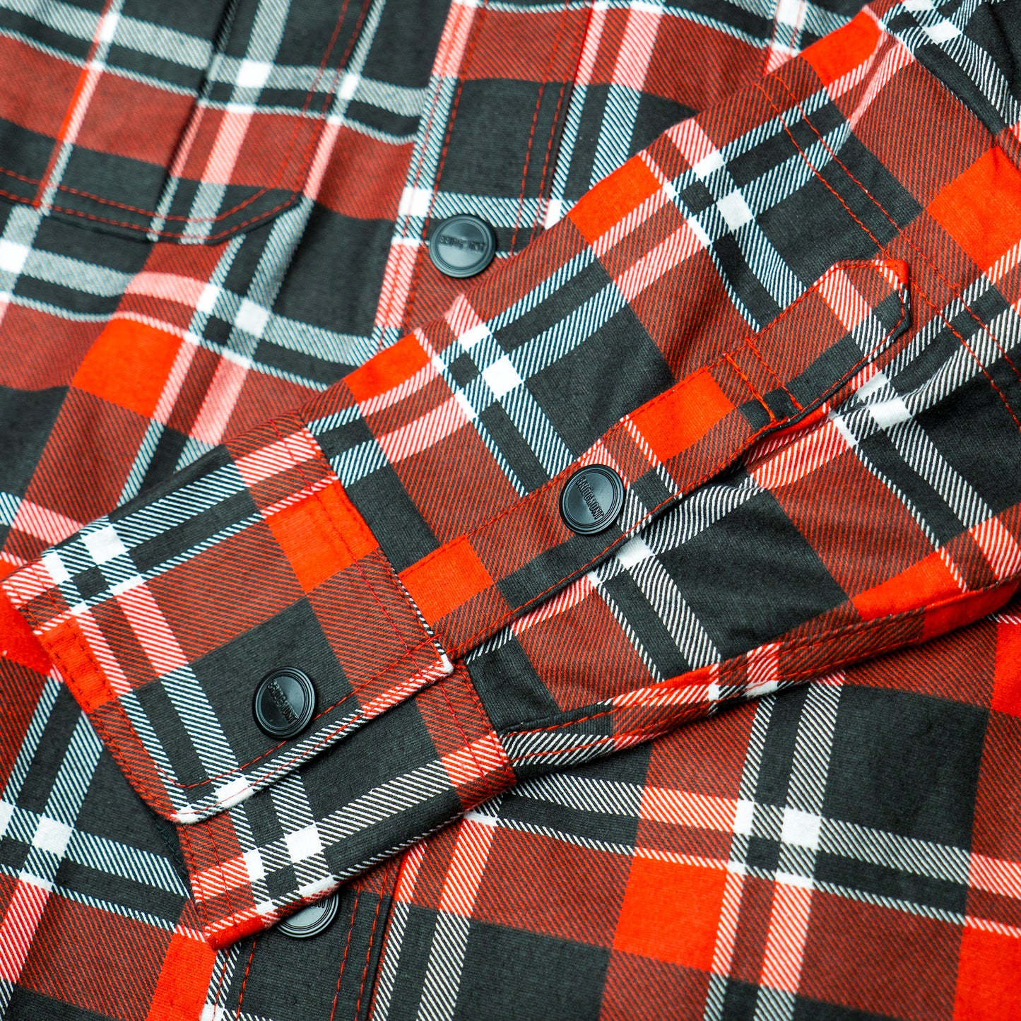 Black-9 Motorcycle Flannel Protective Biker Shirt