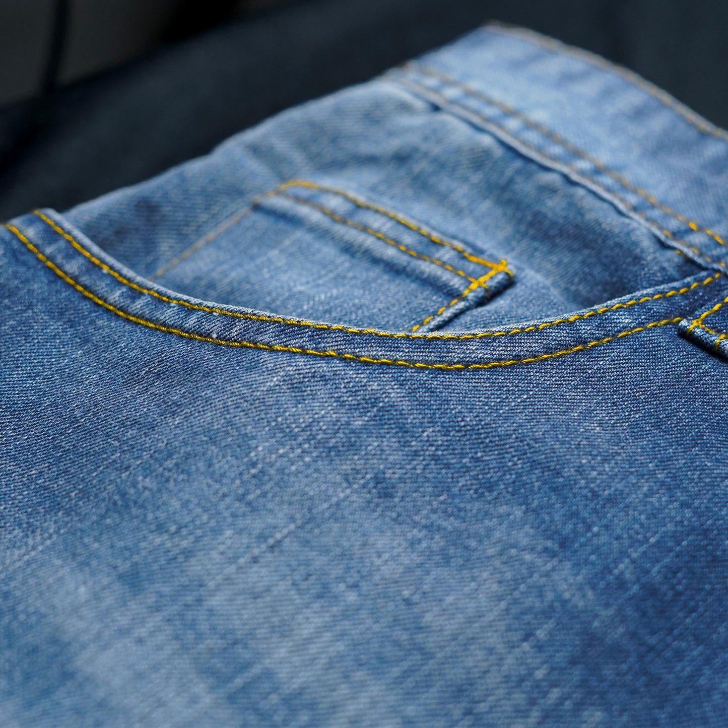Atomic Blue Kevlar-Lined Protective Motorcycle Jeans