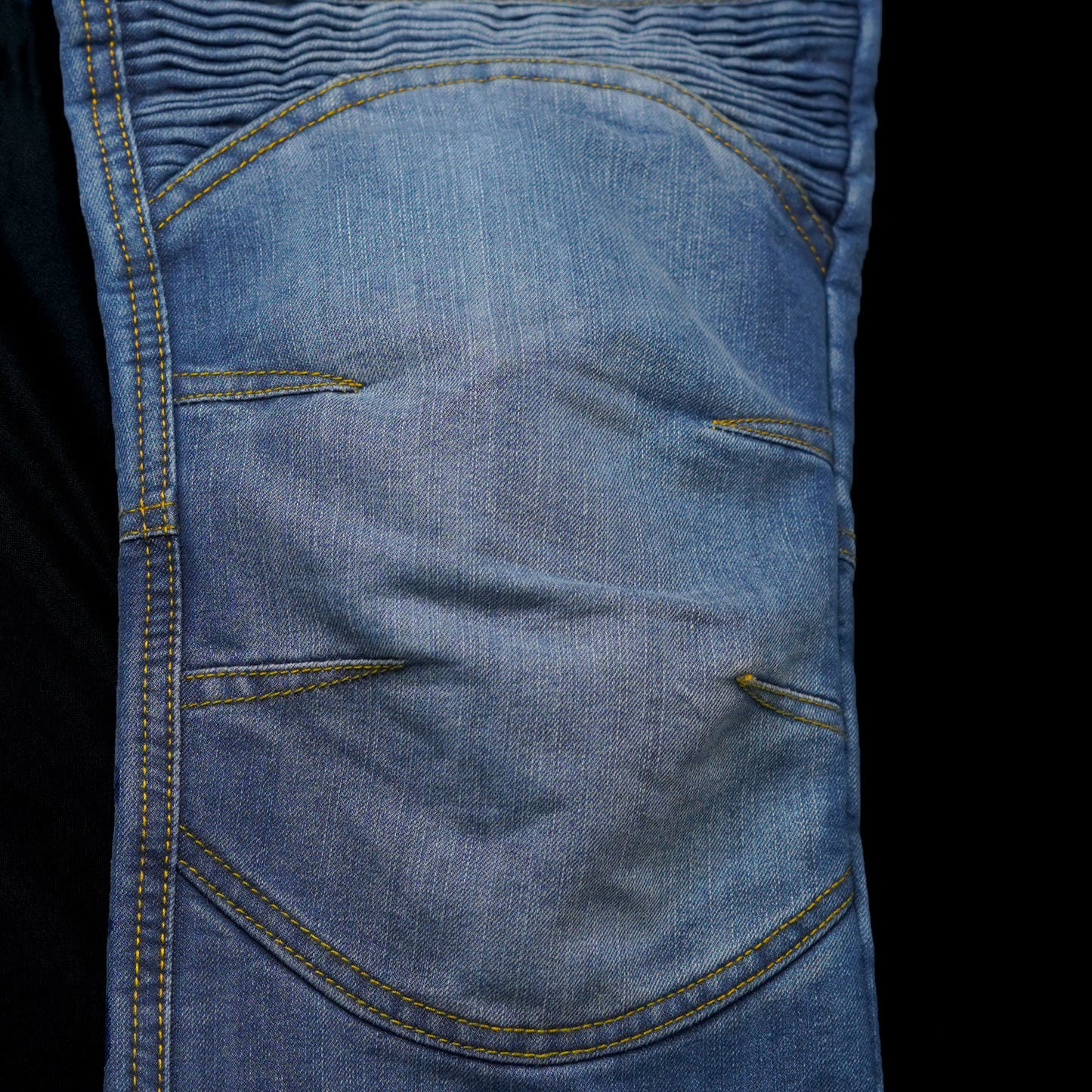 Atomic Blue Kevlar-Lined Protective Motorcycle Jeans