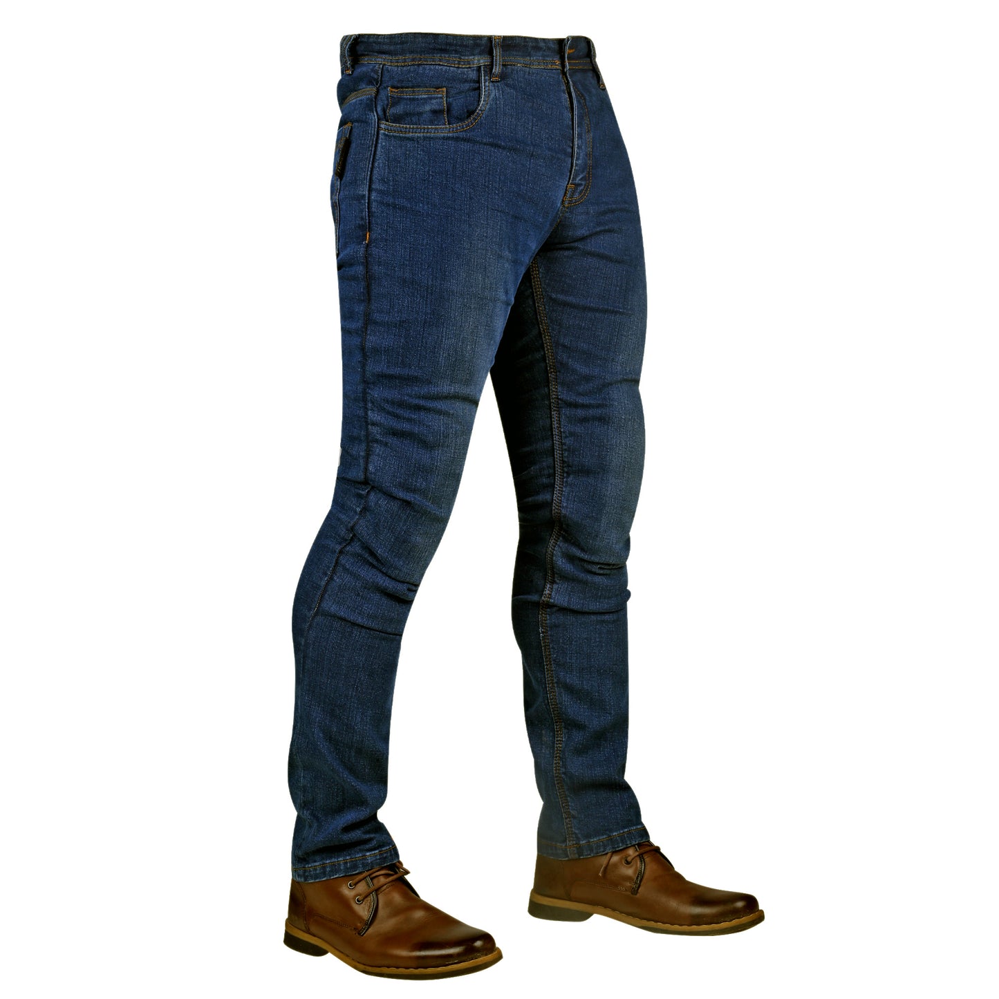 Ballistic Blue Protective Motorcycle Jeans | Fully Lined with Kevlar | CE Armour Protection