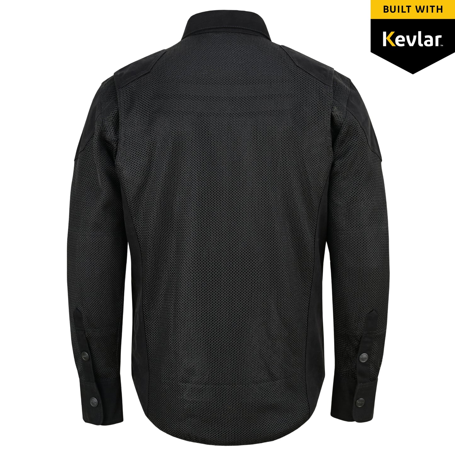Stealth Black Protective Biker Mesh Shirt