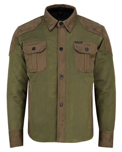 Olive Urban Protective Biker Mesh Shirt