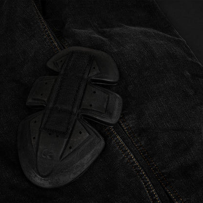Onyx Black Protective Motorcycle Jeans | Fully Lined with Kevlar| CE Armour Protection