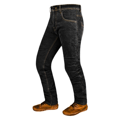 Onyx Black Protective Motorcycle Jeans | Fully Lined with Kevlar| CE Armour Protection