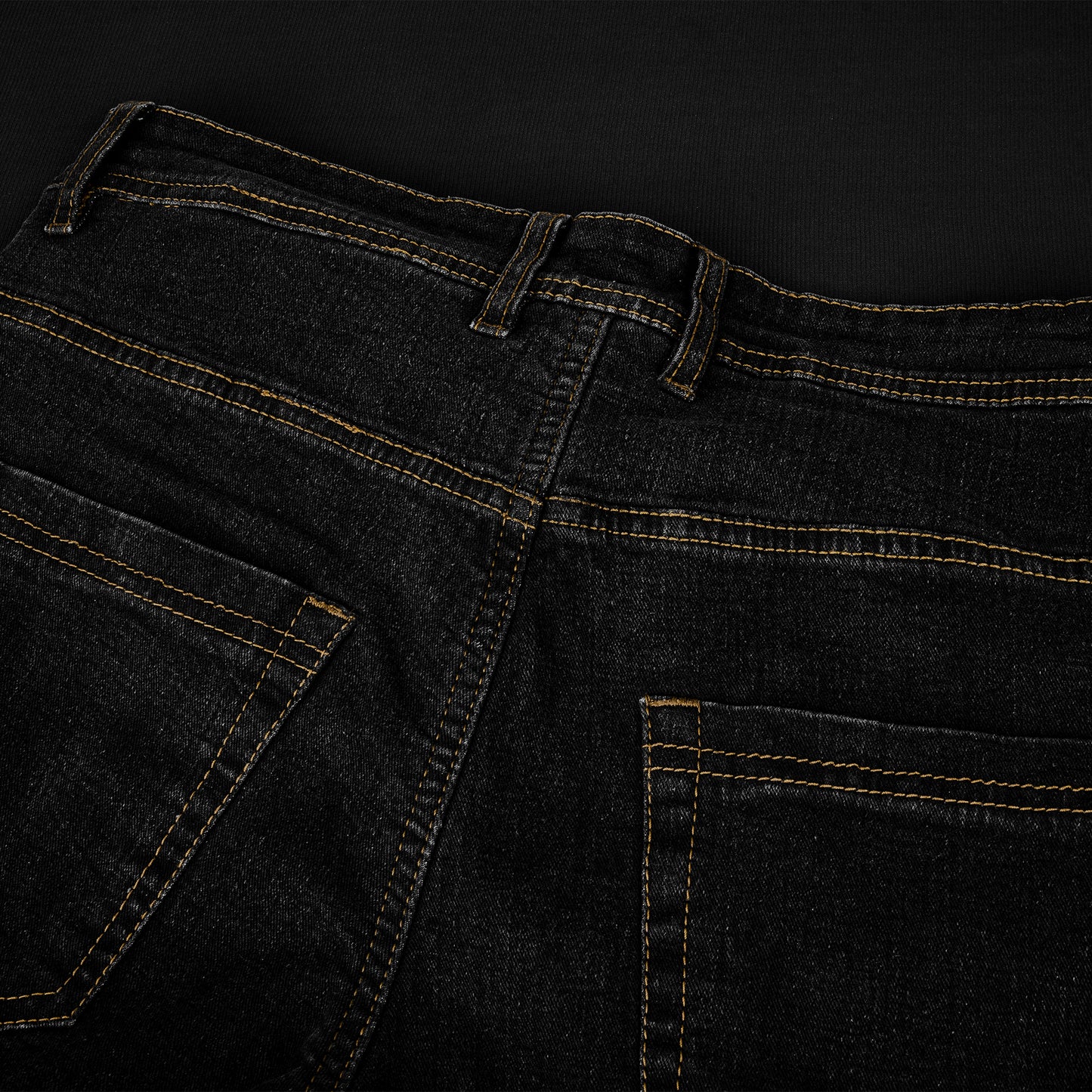 Onyx Black Protective Motorcycle Jeans | Fully Lined with Kevlar| CE Armour Protection
