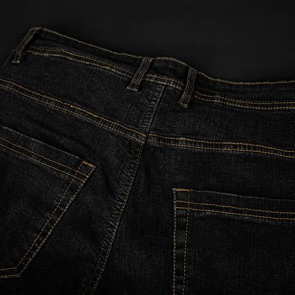 Onyx Black Protective Motorcycle Jeans | Fully Lined with Kevlar| CE Armour Protection