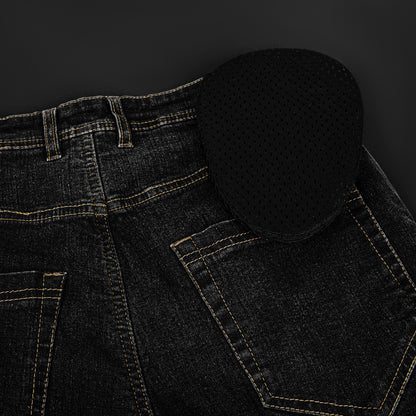 Onyx Black Protective Motorcycle Jeans | Fully Lined with Kevlar| CE Armour Protection