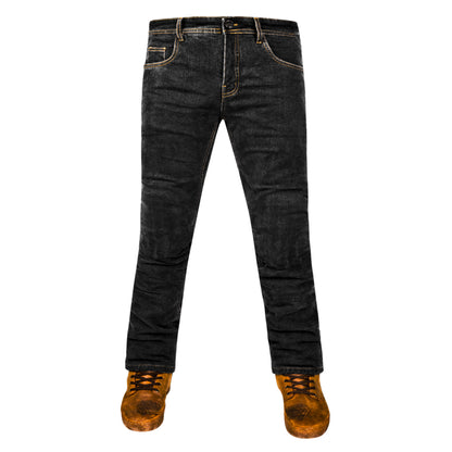 Onyx Black Protective Motorcycle Jeans | Fully Lined with Kevlar| CE Armour Protection