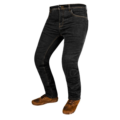 Onyx Black Protective Motorcycle Jeans | Fully Lined with Kevlar| CE Armour Protection