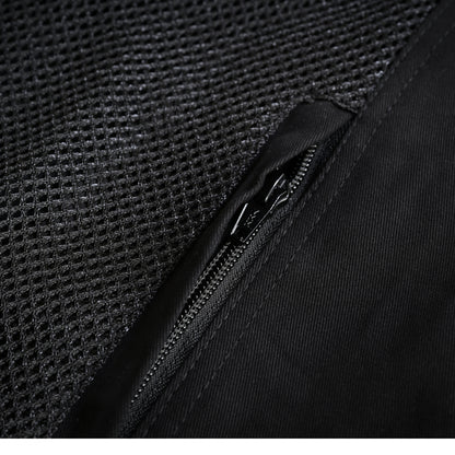 Stealth Black Protective Biker Mesh Shirt