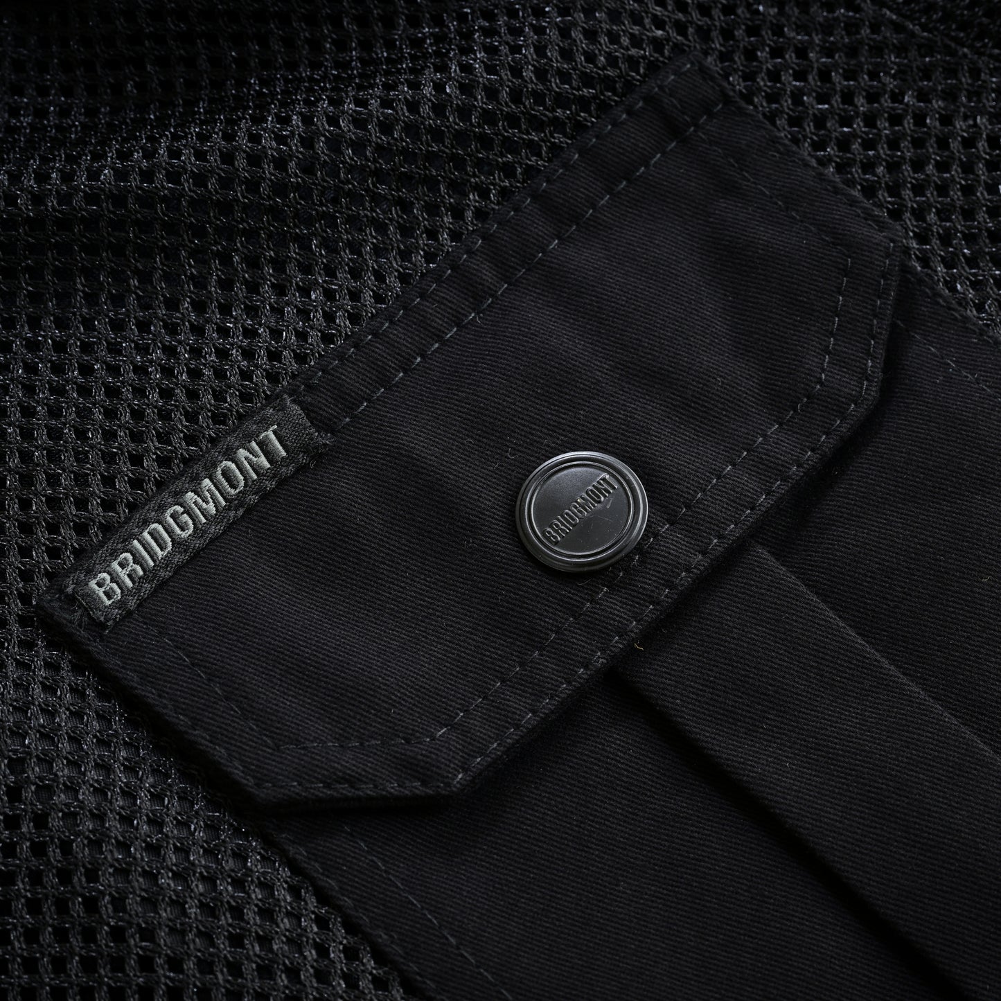 Stealth Black Protective Biker Mesh Shirt