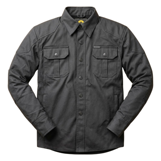 Midnight Phantom Black Waxed Motorcycle Riding Shirt